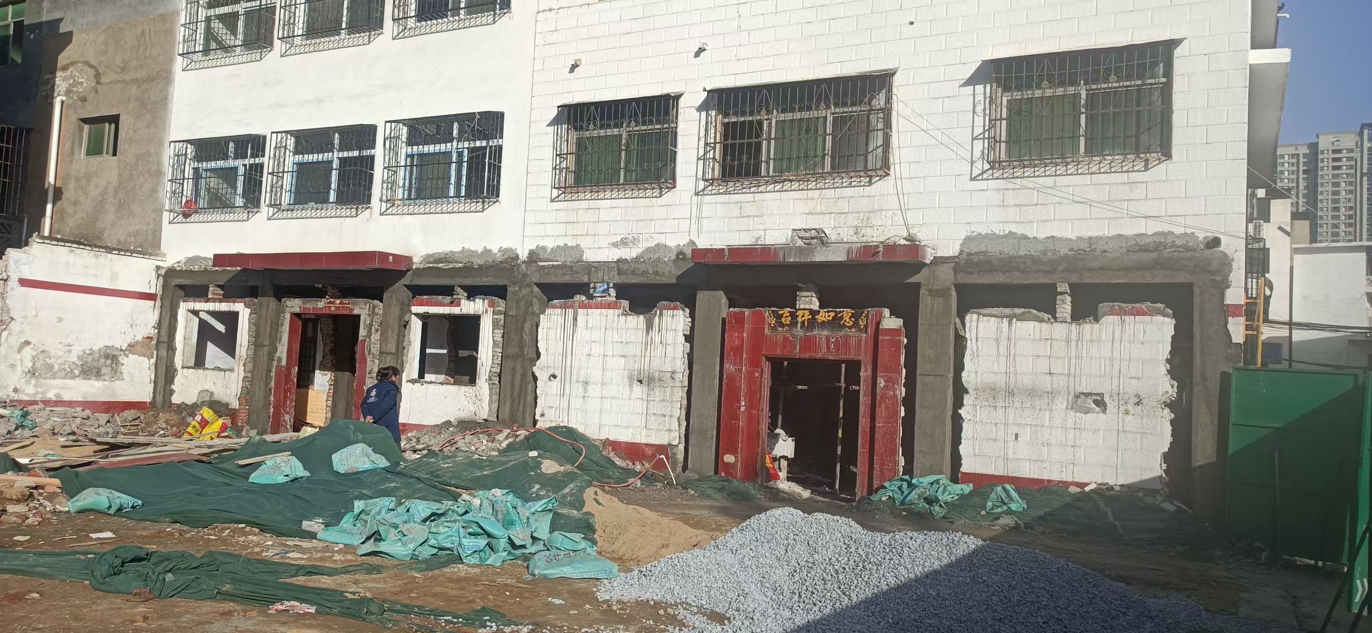 南通市新增大梁立柱危房加固 - 方案